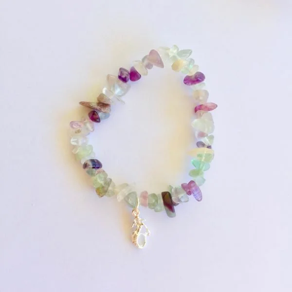 Rainbow Fluorite Mermaid Bracelet